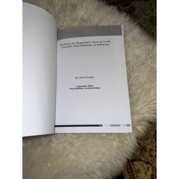 Knitting For Beginners How To Craft Crochet Knit Stitches & Patterns - Picture 8 of 8